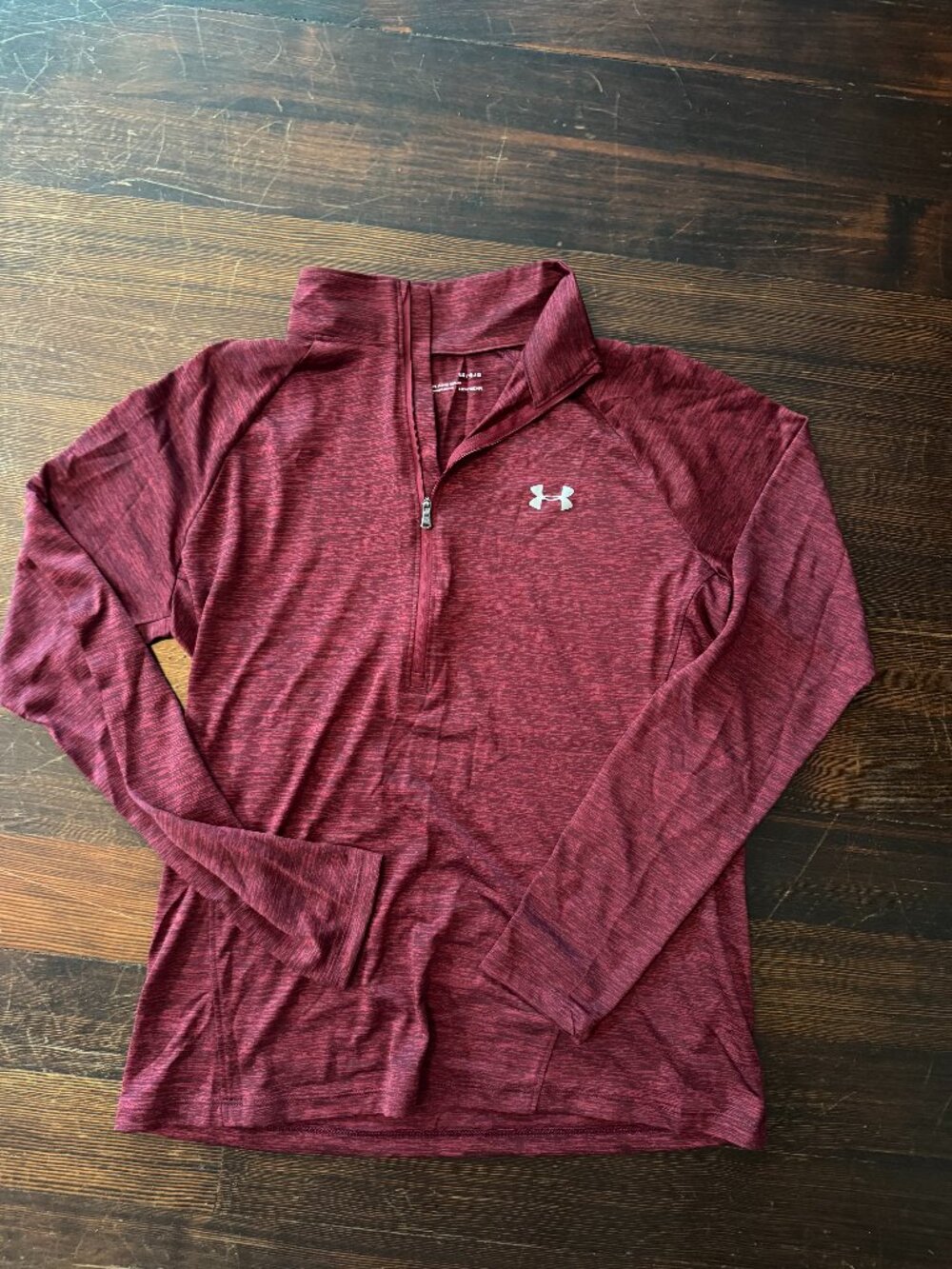 Under Armour HeatGear Women's 1/4 Zip Pullover Large Maroon NWOT